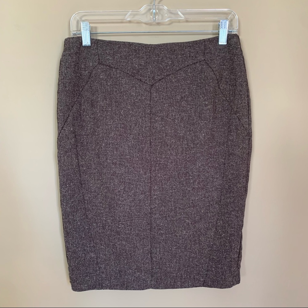 Worthington Brown Tweed Skirt with FREE Maroon Skirt